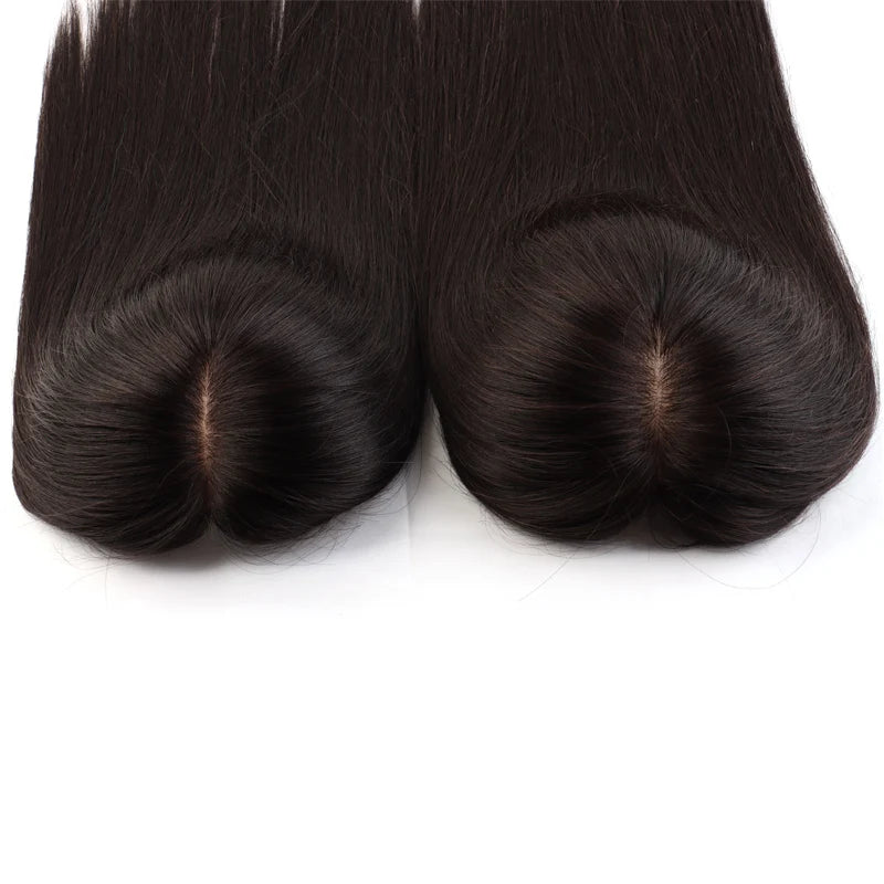 Skin Silk Base Human Hair Topper With Clip in Silk Top Human Virgin Brazilian Hair Toupee Fine Hair Piece