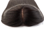 Skin Silk Base Human Hair Topper With Clip in Silk Top Human Virgin Brazilian Hair Toupee Fine Hair Piece