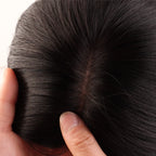 Skin Silk Base Human Hair Topper With Clip in Silk Top Human Virgin Brazilian Hair Toupee Fine Hair Piece