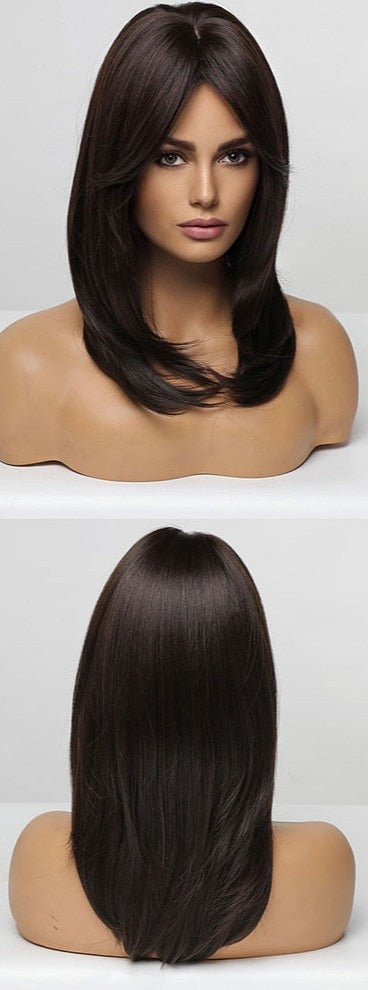Perruque Longue Et Droite De Cheveux Blonds Mélangés - rachelhair