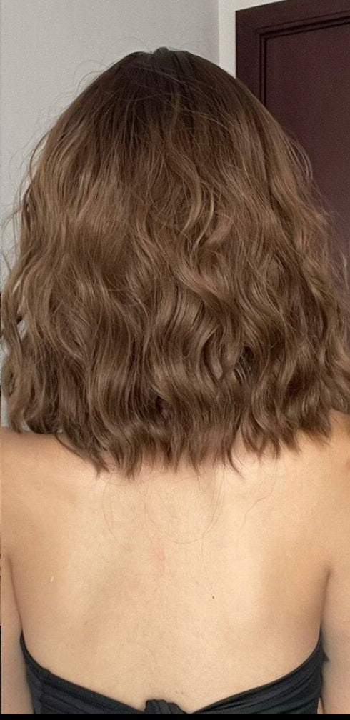 Perruques de cheveux synthétiques Bob court avec frange pour femmes - rachelhair