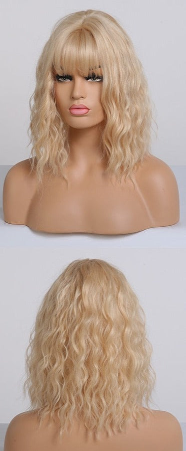 Perruque Cosplay Longueur Épaule Naturelle Femme - rachelhair
