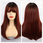 Perruque Cosplay Longueur Épaule Naturelle Femme - rachelhair