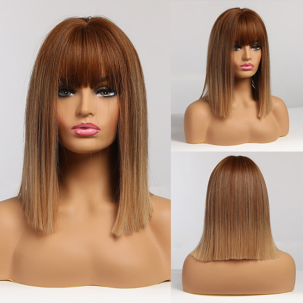 Perruque Cosplay Longueur Épaule Naturelle Femme - rachelhair