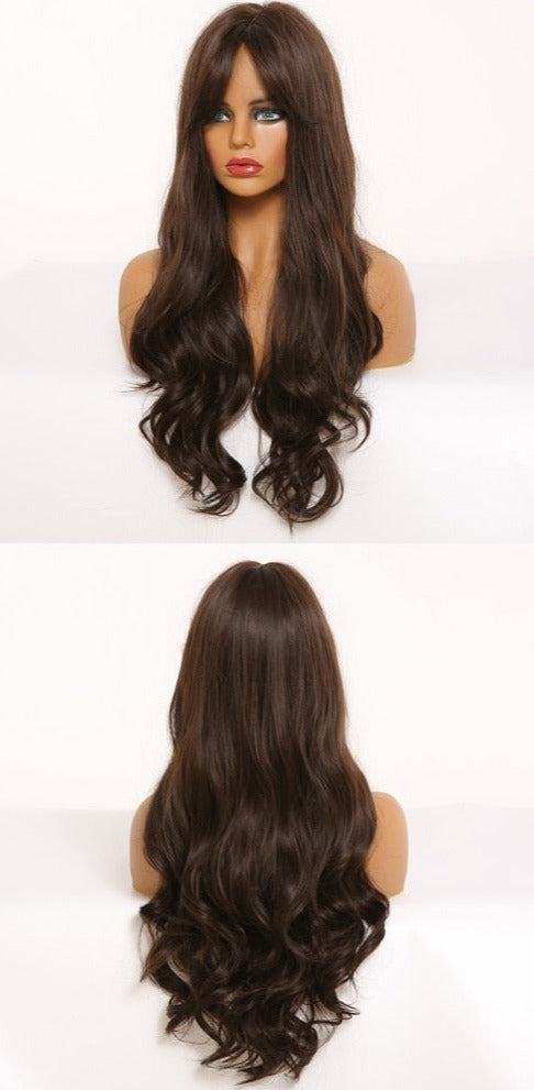 Perruque Synthétique Longue Ondulée Pour Femme - rachelhair