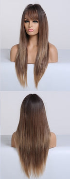 Perruques Synthétiques Longues Droites Pour Femmes - rachelhair