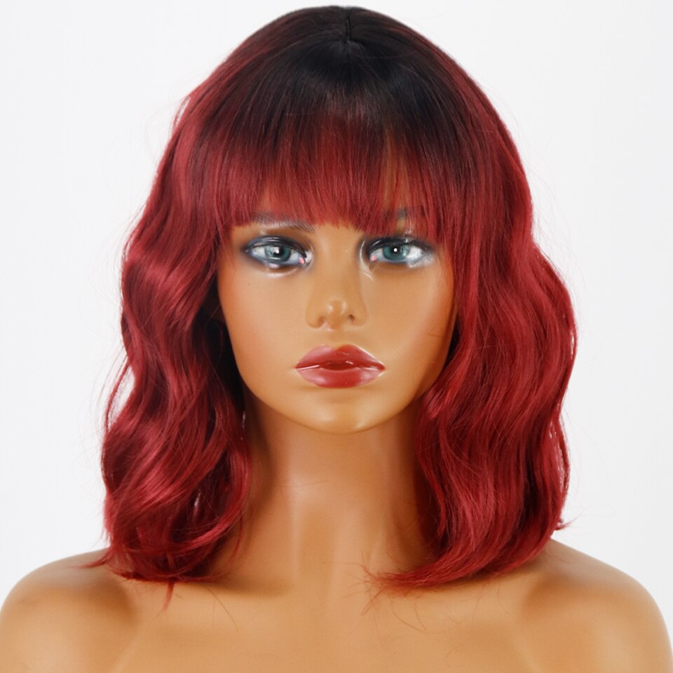 Perruque Synthétique Courte Ambre Bouclée - rachelhair