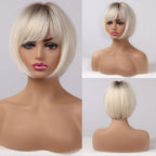 Perruque Synthétique Cheveux Raides Courts pour Femme - rachelhair