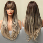 Perruques Synthétiques Longues Droites Pour Femmes - rachelhair