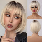 Perruque Synthétique Cheveux Raides Courts pour Femme - rachelhair