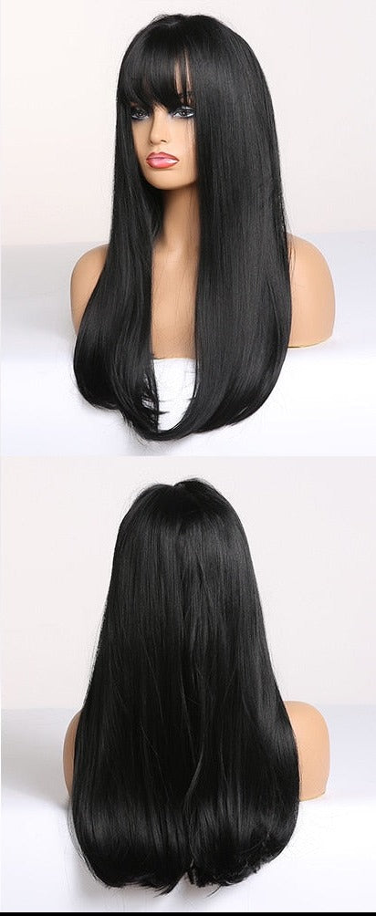 Perruques Synthétiques Longues Droites Pour Femmes - rachelhair