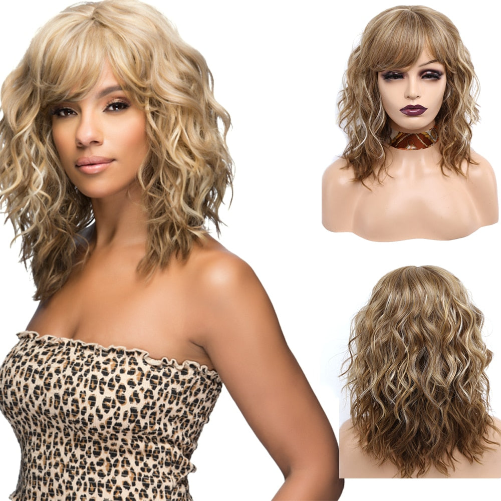 Perruque De Longueur D'épaule De Vague Naturelle - rachelhair