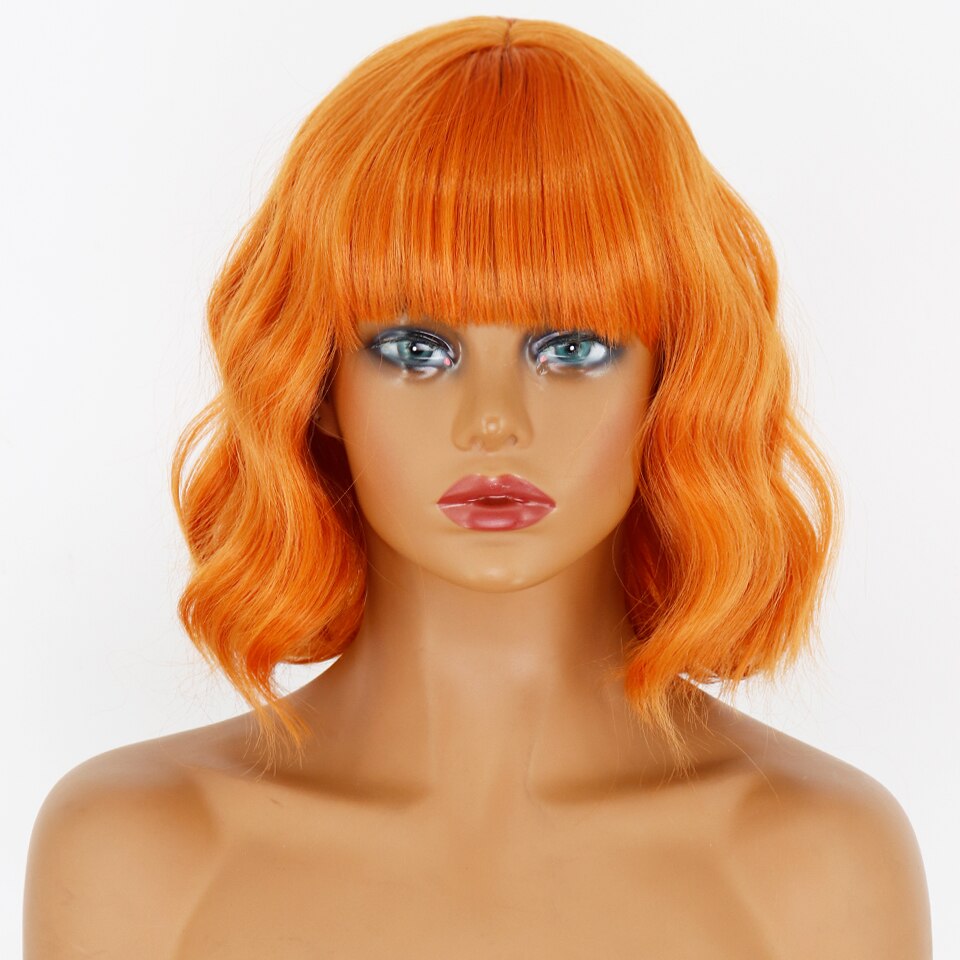 Perruque Synthétique Courte Ambre Bouclée - rachelhair