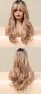 Perruque Synthétique Longue Ondulée Pour Femme - rachelhair