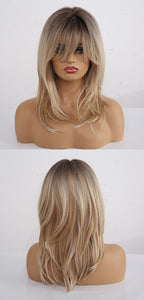 Perruque Moyenne Vague Blond Cendré - rachelhair