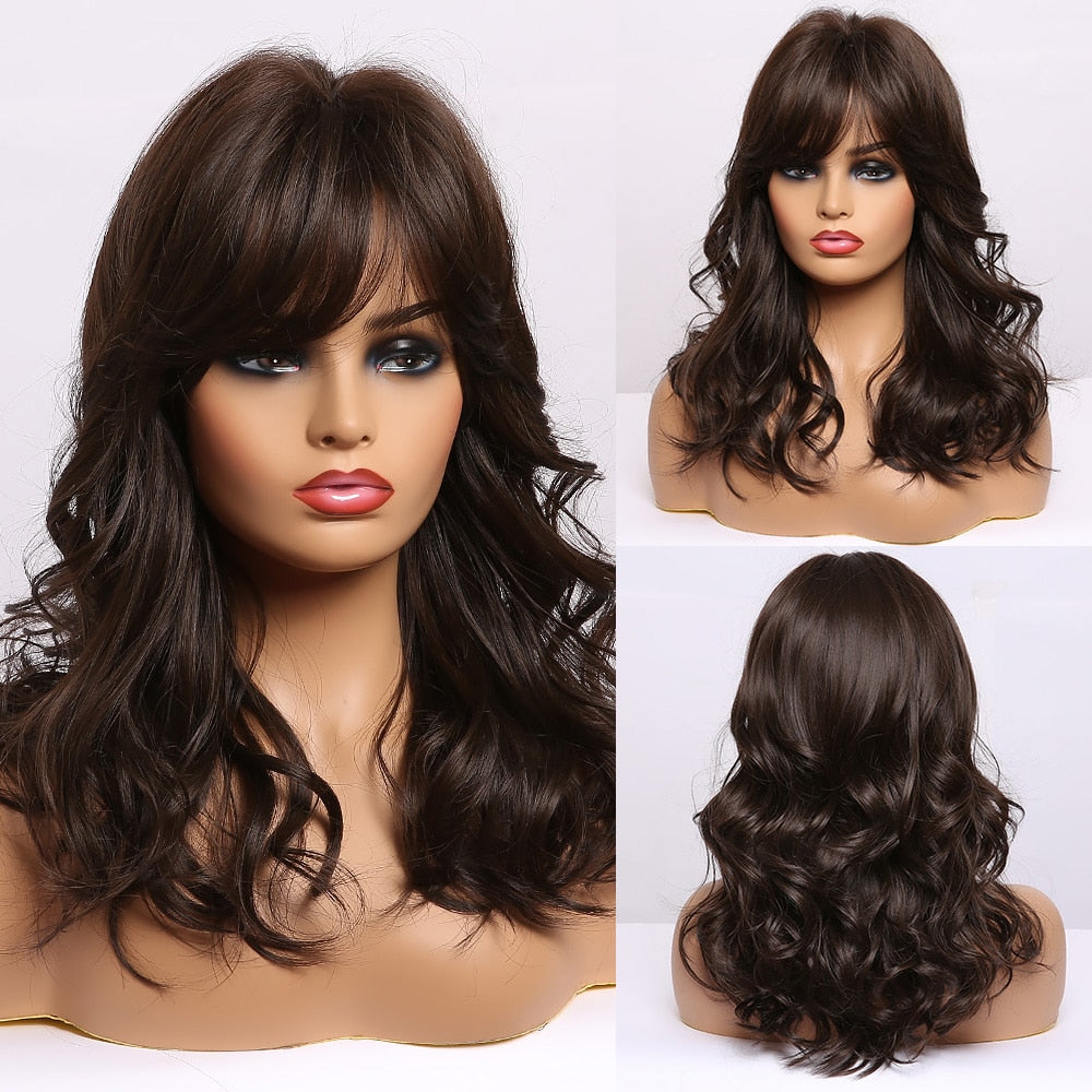 Perruque Cosplay Longueur Épaule Naturelle Femme - rachelhair
