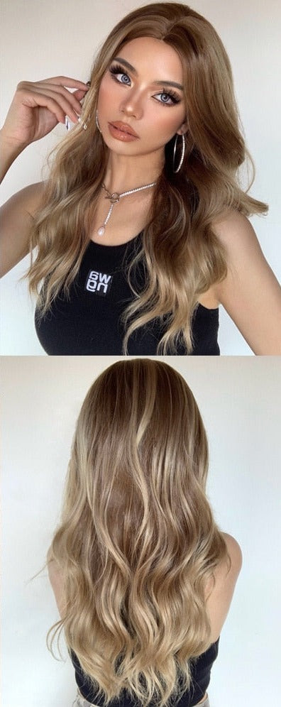 Perruques Ondulées Naturelles De Longueur Moyenne Pour Femmes - rachelhair