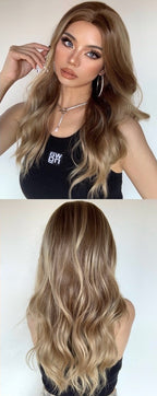 Perruques Ondulées Naturelles De Longueur Moyenne Pour Femmes - rachelhair