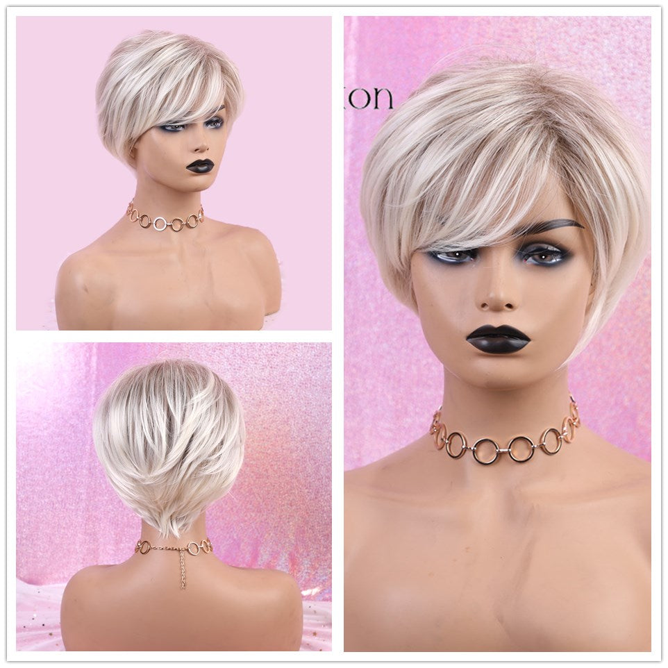 Perruque Synthétique Cheveux Raides Courts pour Femme - rachelhair