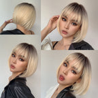 Perruque Synthétique Cheveux Raides Courts pour Femme - rachelhair