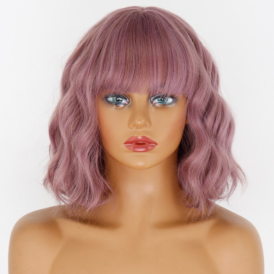 Perruque Synthétique Courte Ambre Bouclée - rachelhair