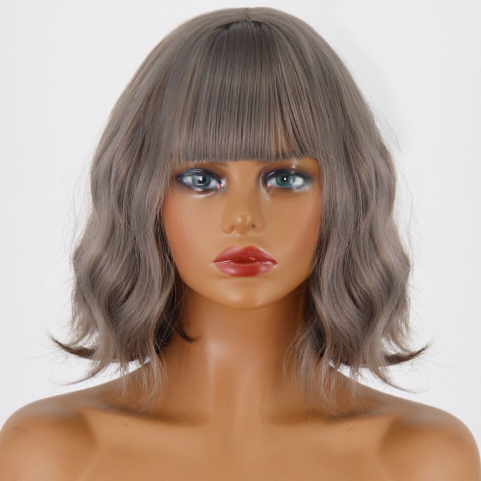 Perruque Synthétique Courte Ambre Bouclée - rachelhair