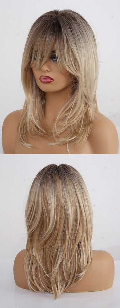 Perruques Synthétiques Longues et Lisses - rachelhair