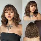 Perruques Ondulées Naturelles De Longueur Moyenne Pour Femmes - rachelhair