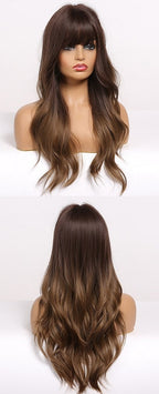 Perruque Synthétique Longue Ondulée Pour Femme - rachelhair