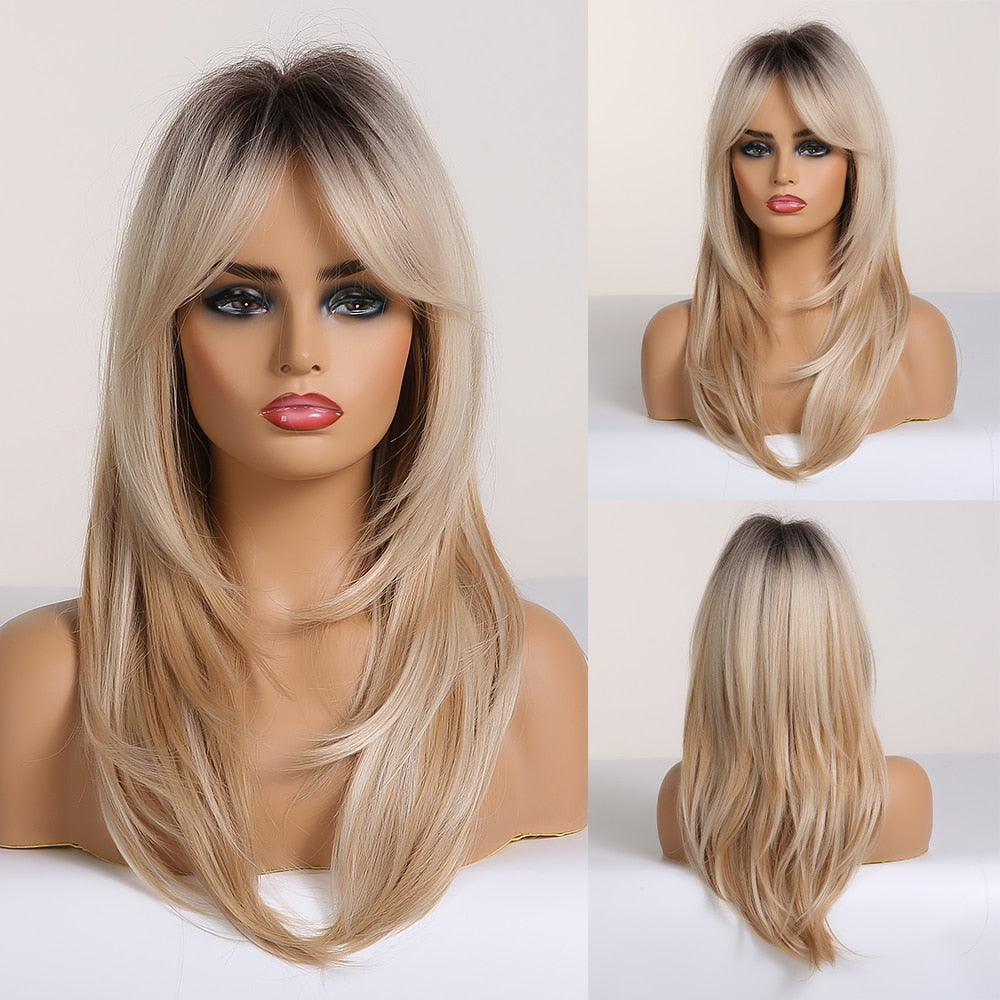 Perruque Cosplay Longueur Épaule Naturelle Femme - rachelhair