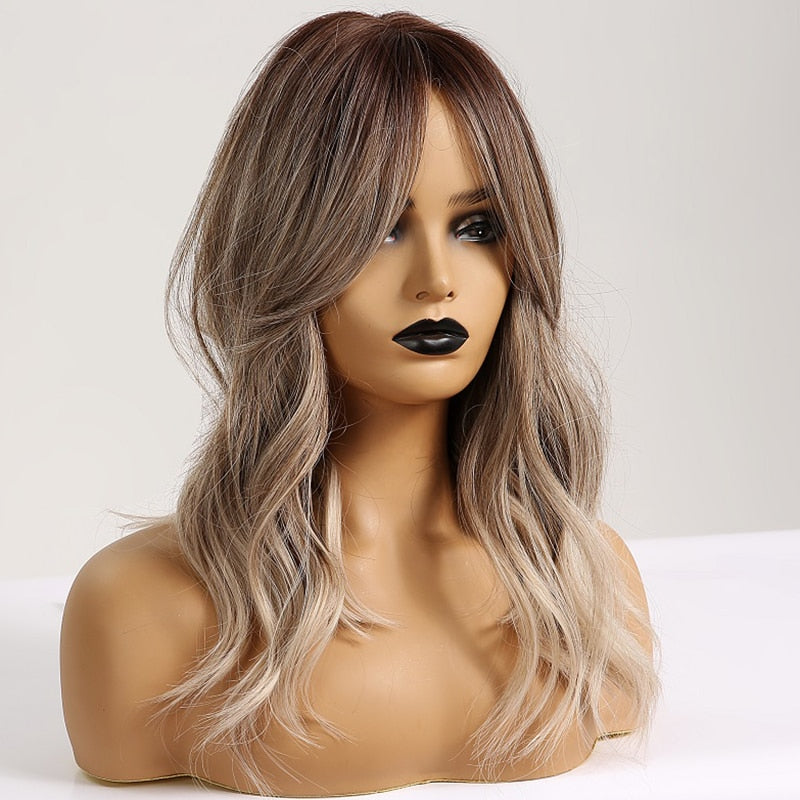 Perruque Moyenne Vague Blond Cendré - rachelhair