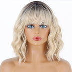 Perruque Synthétique Courte Ambre Bouclée - rachelhair