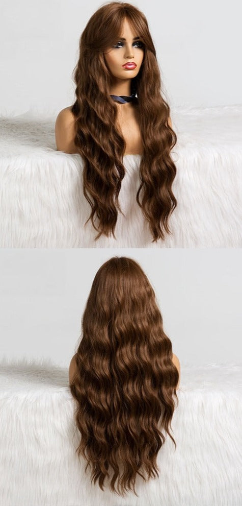 Perruque Synthétique Longue Ondulée Pour Femme - rachelhair