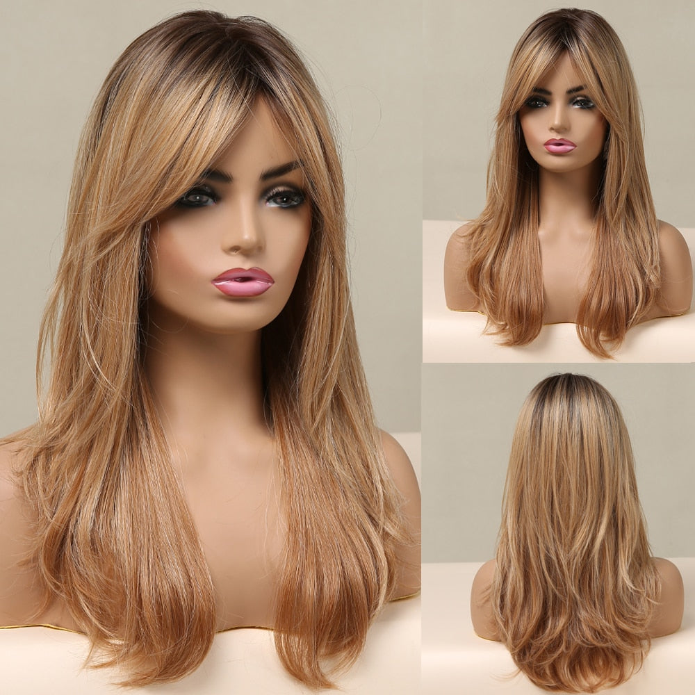 Perruque Synthétique Longue Ondulée Pour Femme - rachelhair