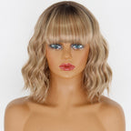 Perruque Synthétique Courte Ambre Bouclée - rachelhair