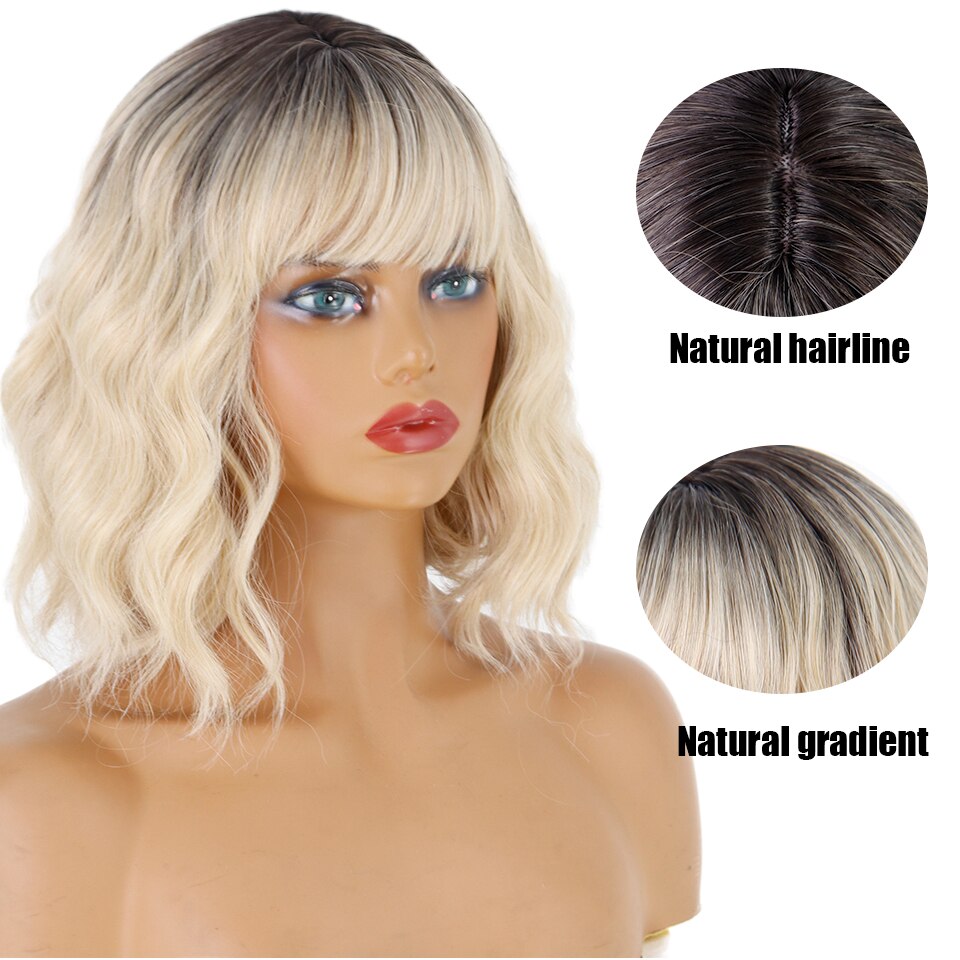 Perruque Synthétique Courte Ambre Bouclée - rachelhair