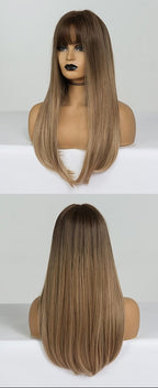 Perruques Synthétiques Longues Droites Pour Femmes - rachelhair