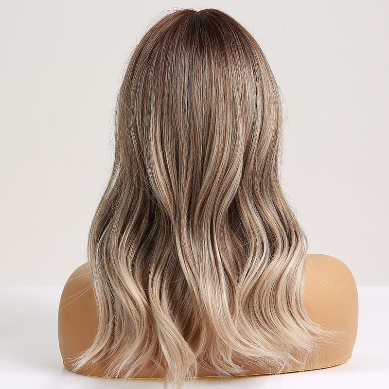 Perruque Moyenne Vague Blond Cendré - rachelhair