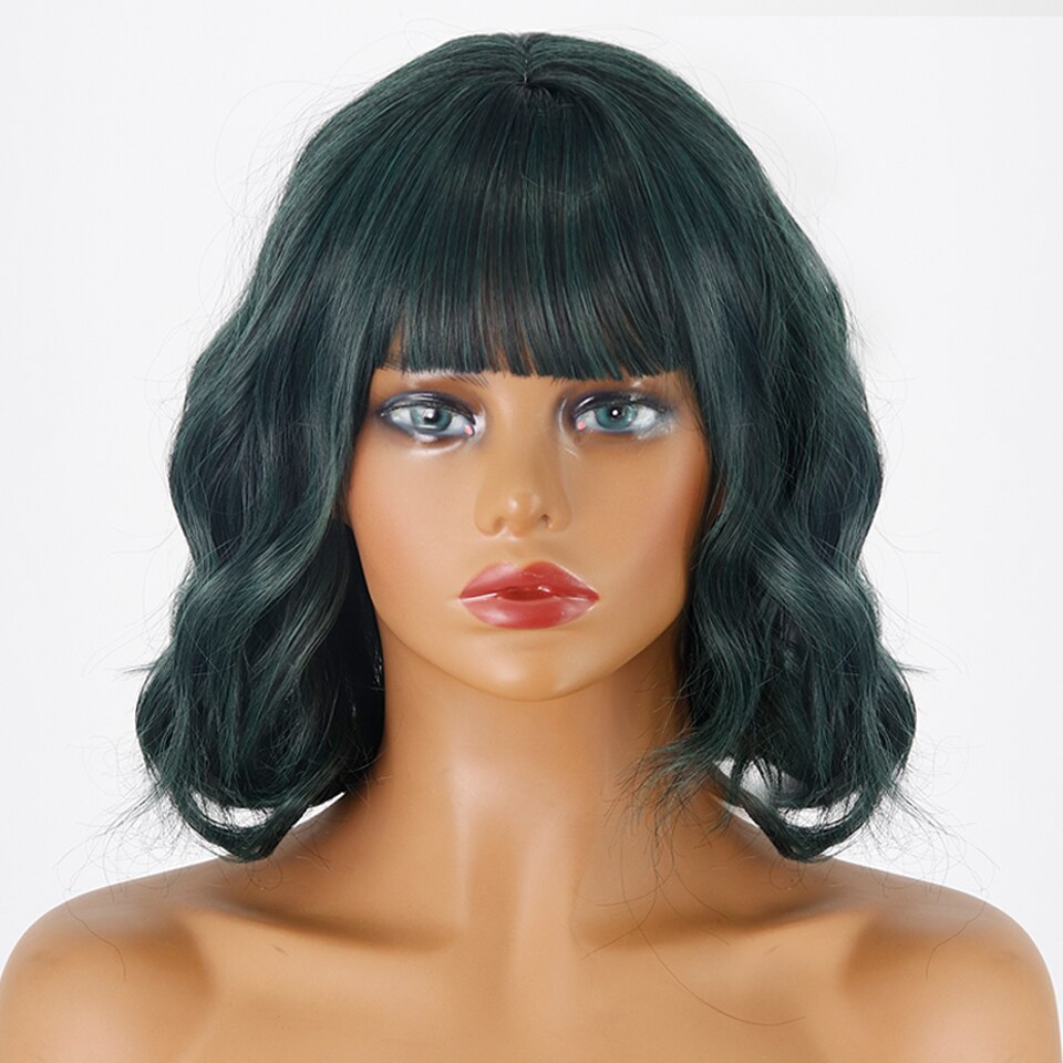 Perruque Synthétique Courte Ambre Bouclée - rachelhair