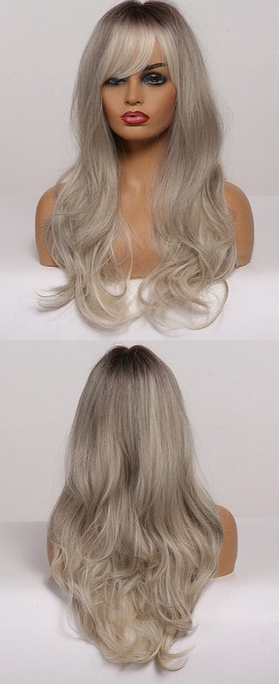 Perruque Synthétique Longue Ondulée Pour Femme - rachelhair