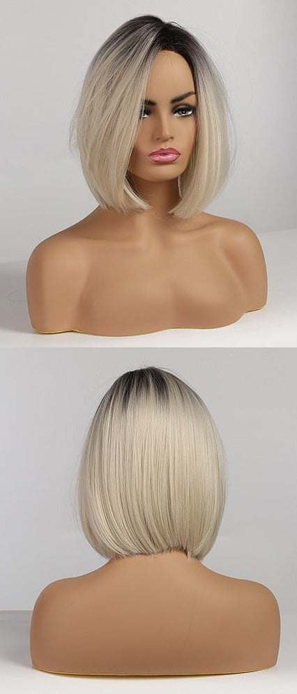 Perruques Synthétiques Courtes Pixie Cut avec Frange - rachelhair