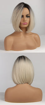 Perruques Synthétiques Courtes Pixie Cut avec Frange - rachelhair