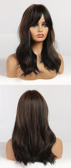 Perruques Ondulées Naturelles De Longueur Moyenne Pour Femmes - rachelhair