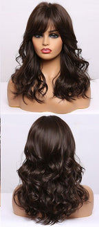 Perruques De Cheveux Quotidiens Bob Naturels À Vague D'eau Moyenne - rachelhair