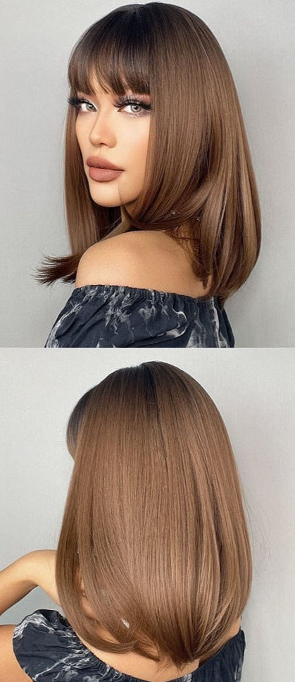 Perruque Courte Droite À Usage Quotidien - rachelhair