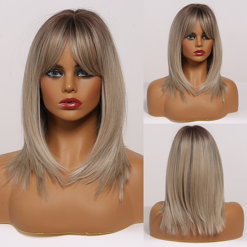 Perruques Synthétiques Longues et Lisses - rachelhair
