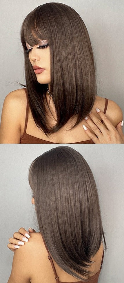 Perruque Courte Droite À Usage Quotidien - rachelhair