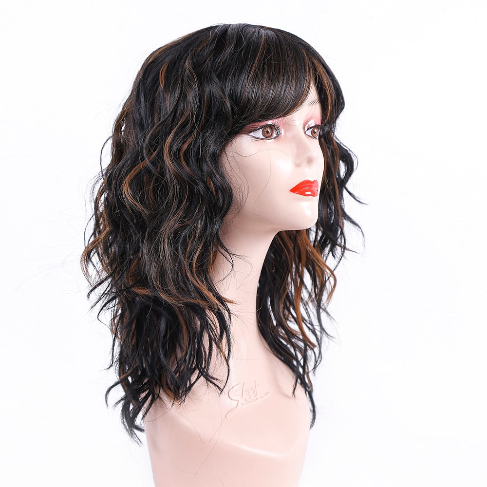Perruque De Longueur D'épaule De Vague Naturelle - rachelhair