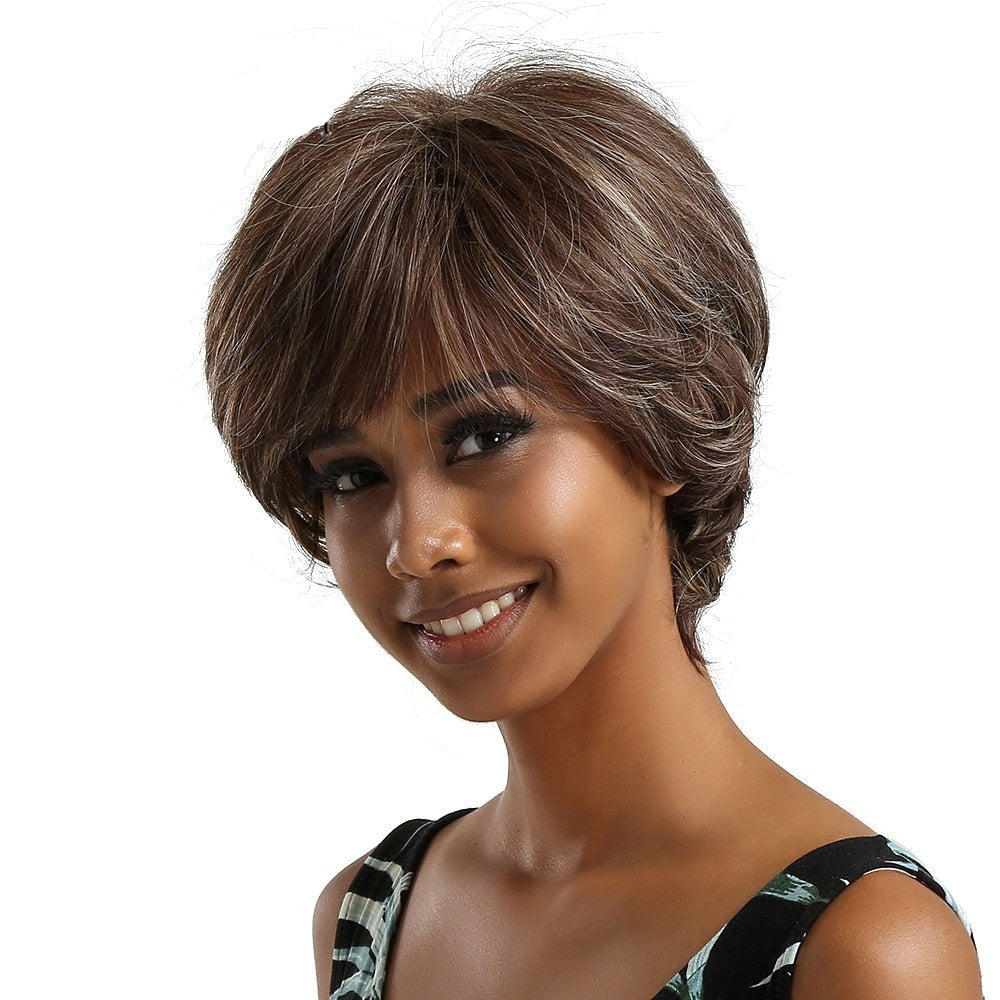 Perruque Synthétique Cheveux Raides Courts pour Femme - rachelhair