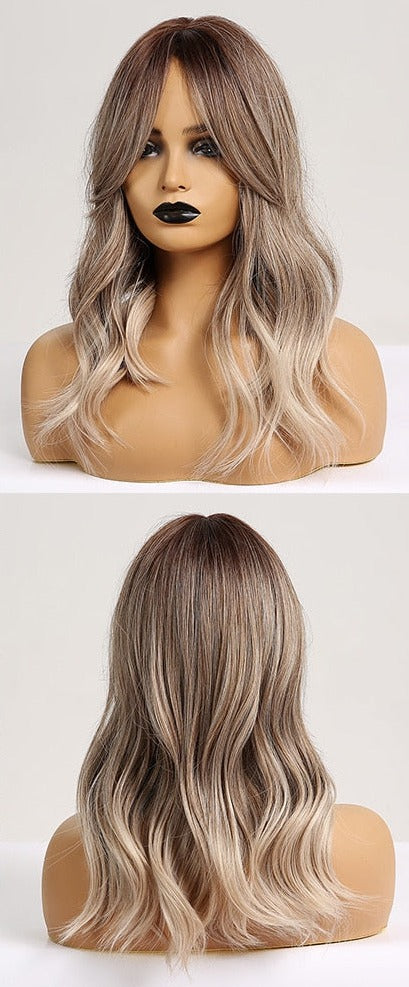 Perruque Moyenne Vague Blond Cendré - rachelhair